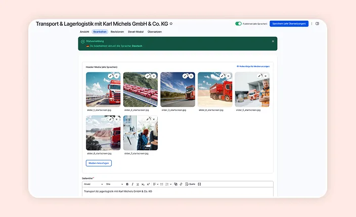 Michels/Silog flexibler Content Aufbau