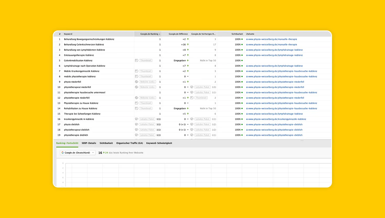 SEO bei Physio Weißelberg