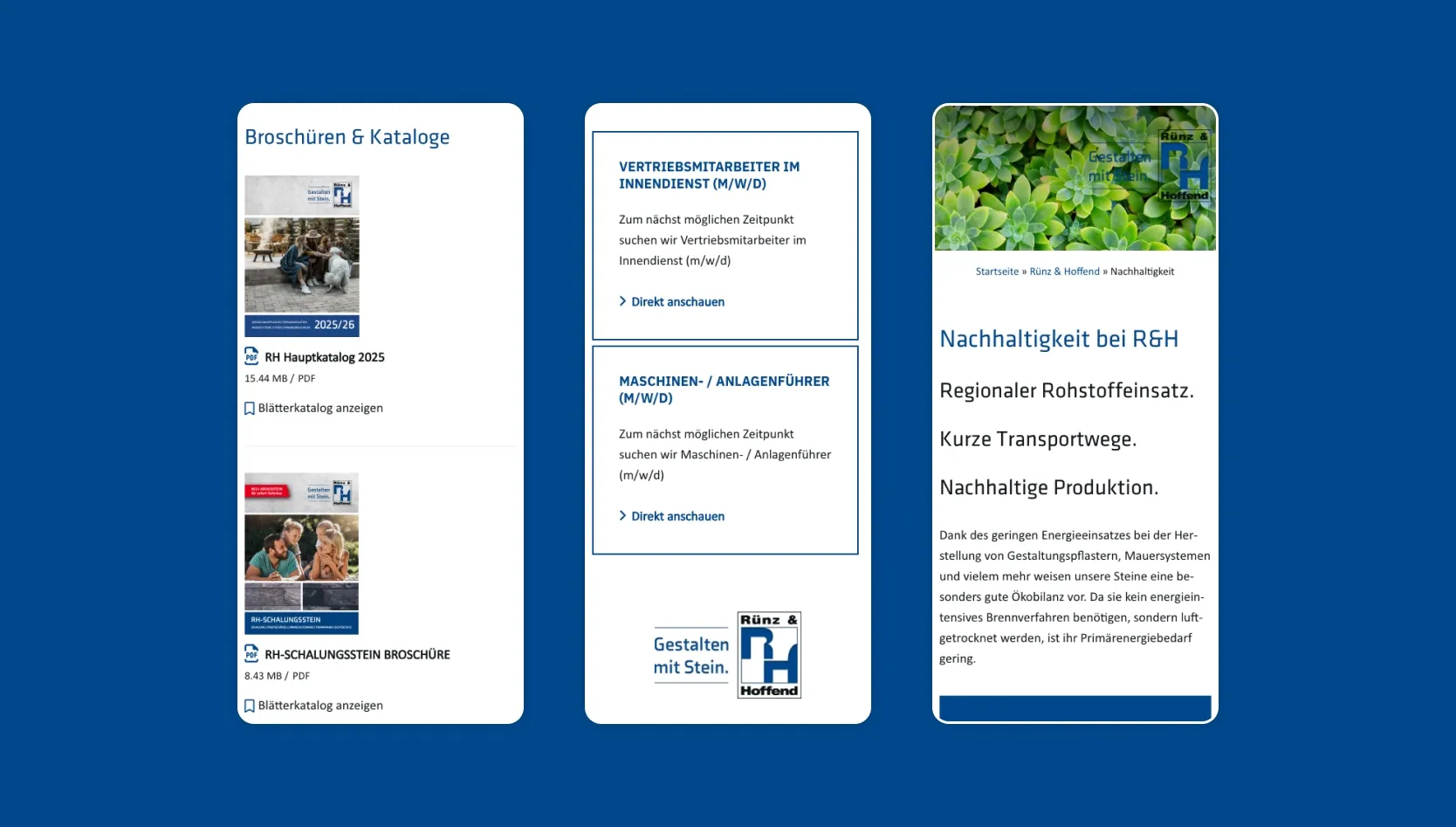 Technik bei RH Steine