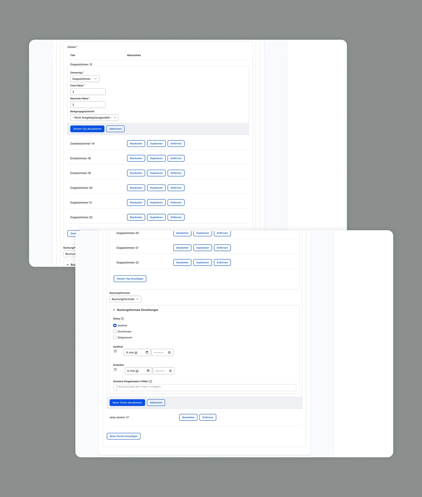 Wandern Schottland Buchungslogik