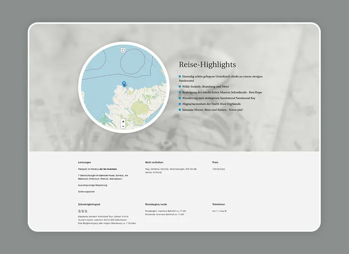 Wandern Schottland Reiseseite