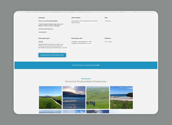 Wandern Schottland Reiseseite
