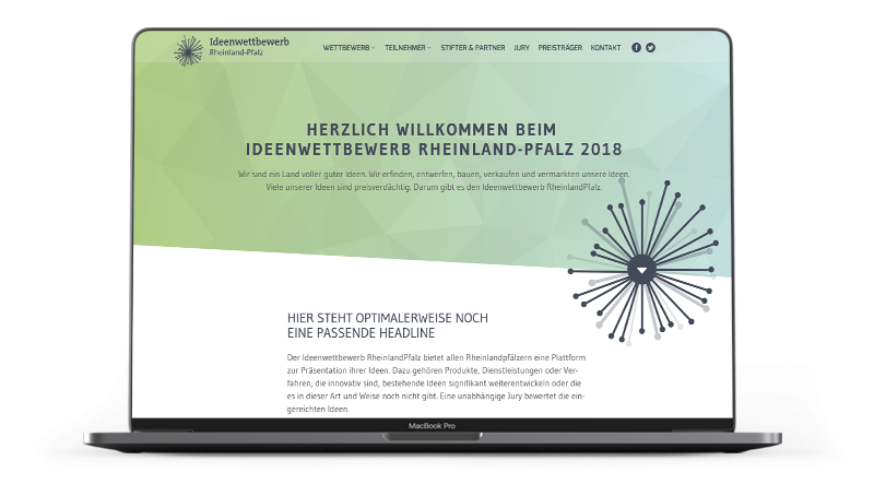 Website Ideenwettbewerb Rheinland-Pfalz