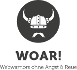 WOAR Logo in Grau